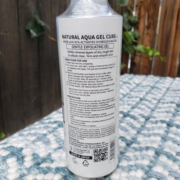 CURE Natural Aqua Gel Water Skin Exfoliator NEW! - Picture 5 of 8